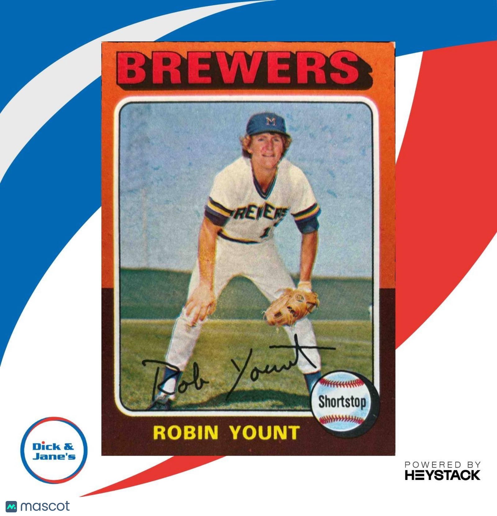 1975 Topps Robin Yount #223 RC Milwaukee Brewers - Sports Cards