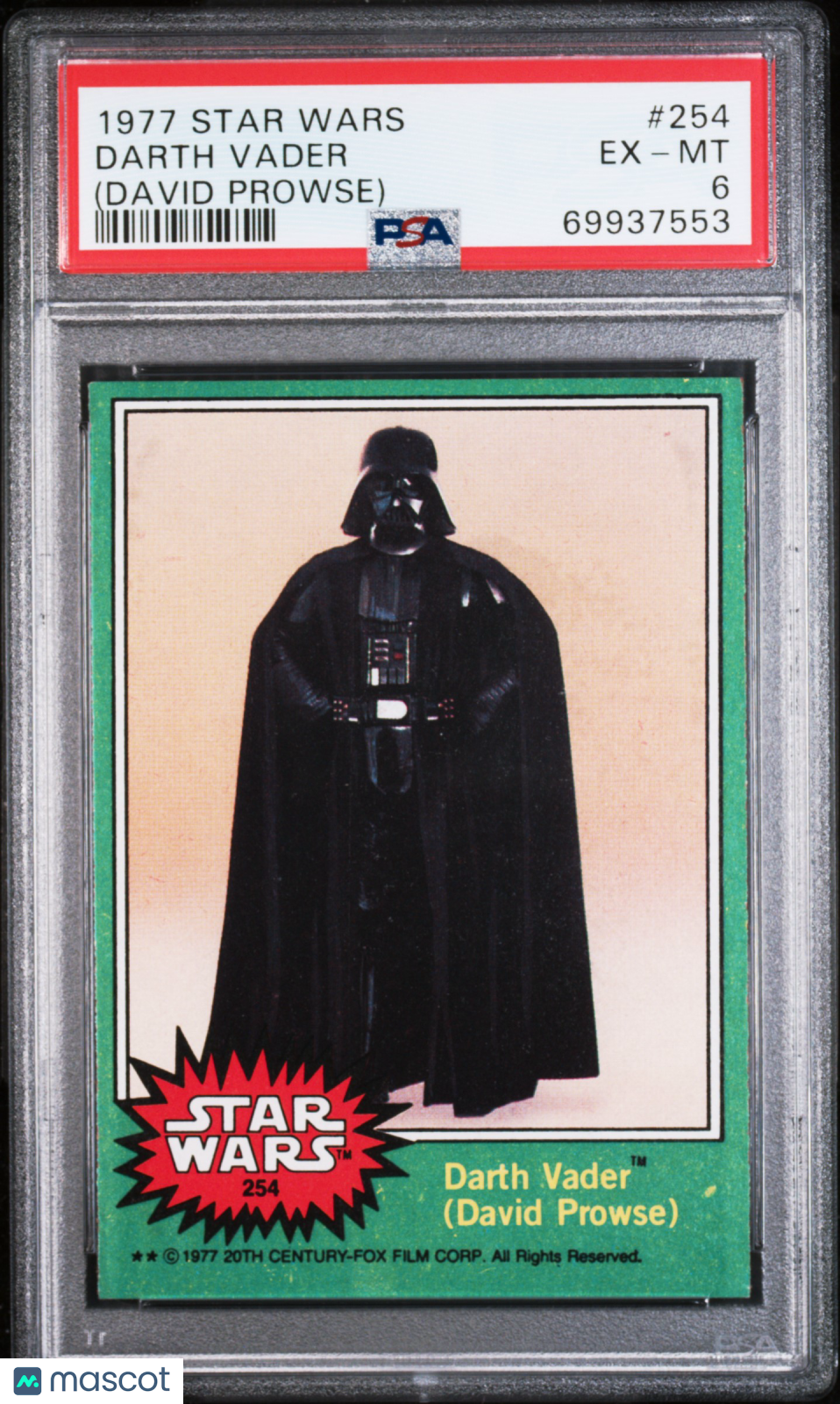 1977 Star Wars Darth Vader #254 PSA 6 - Graded Non-Sports Cards