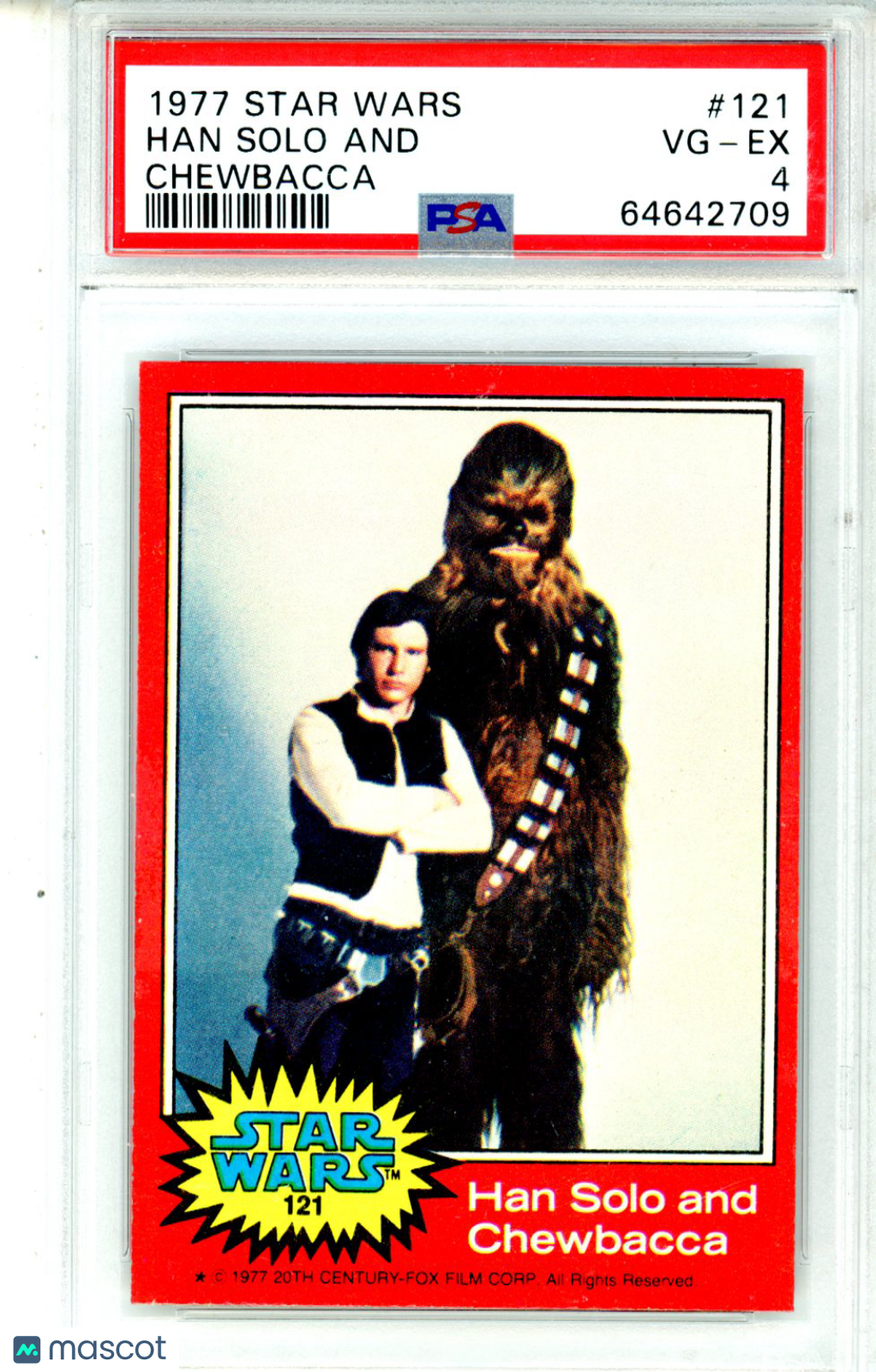 1977 Star Wars Han Solo And #121 PSA 4 - Graded Non-Sports Cards