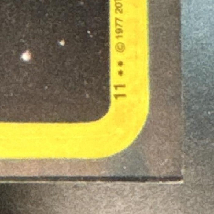 1977 Topps Star Wars Battle in outer space! #11 Yellow - Non-Sports Cards