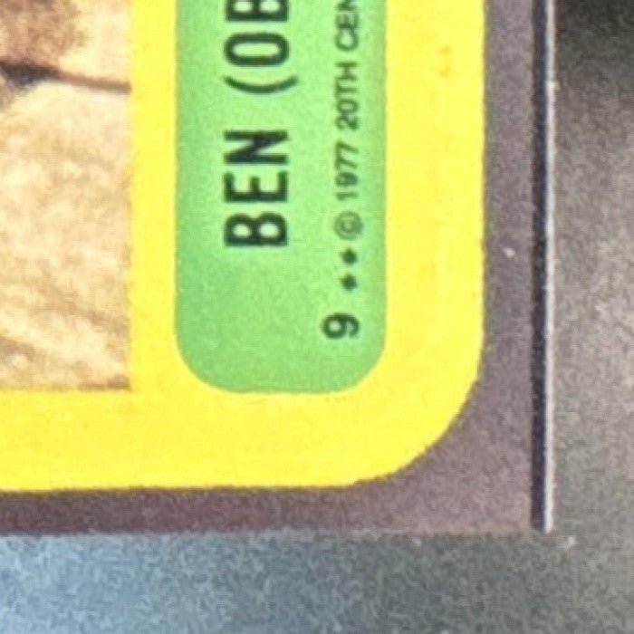 1977 Topps Star Wars Ben Obi-Wan Kenobi Stickers #9 - Non-Sports Cards