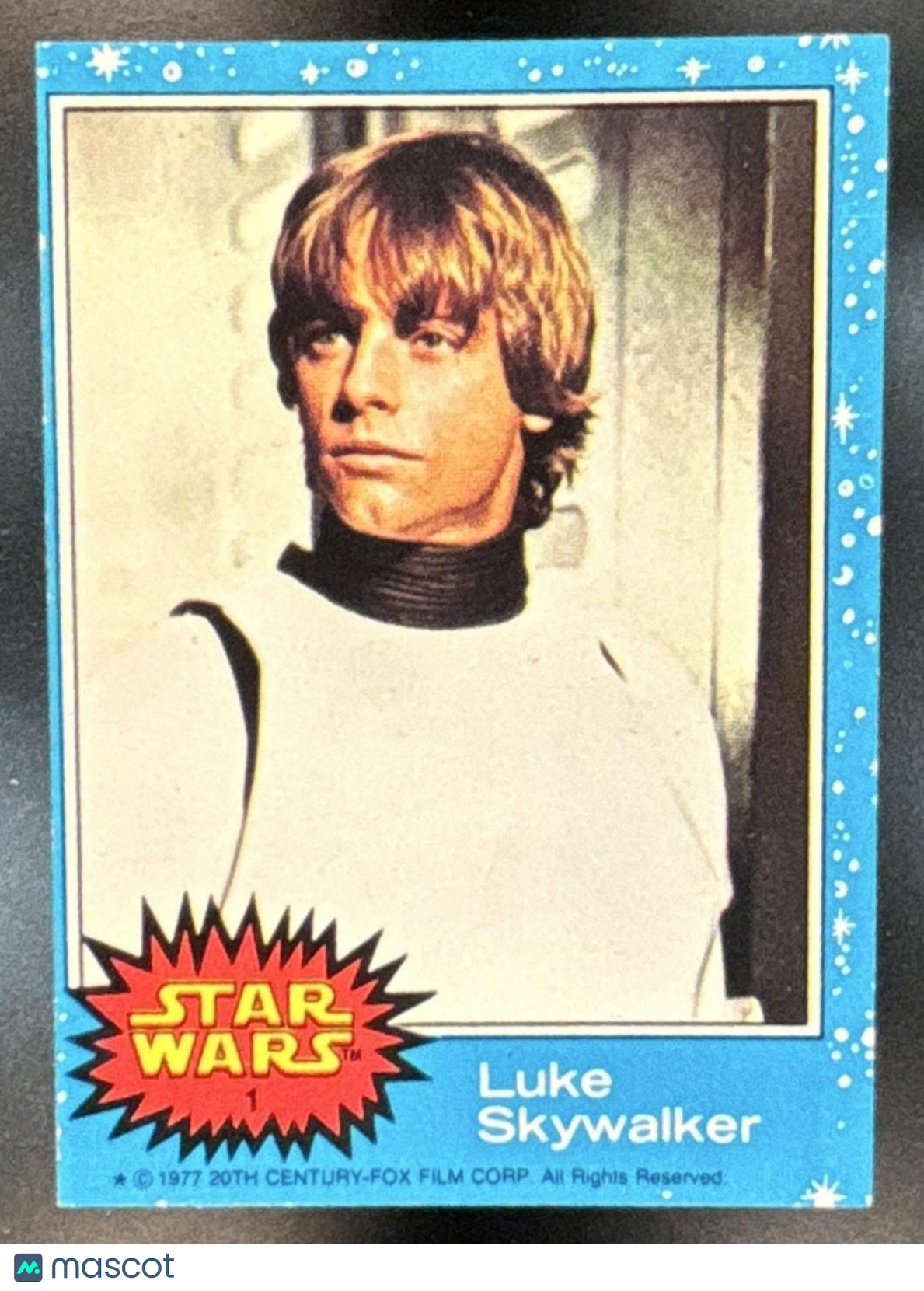 1977 Topps Star Wars Luke Skywalker #1 (Small Crease) (VG) - Non-Sports Cards