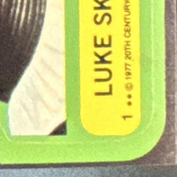 1977 Topps Star Wars Luke Skywalkers Stickers #1 - Non-Sports Cards
