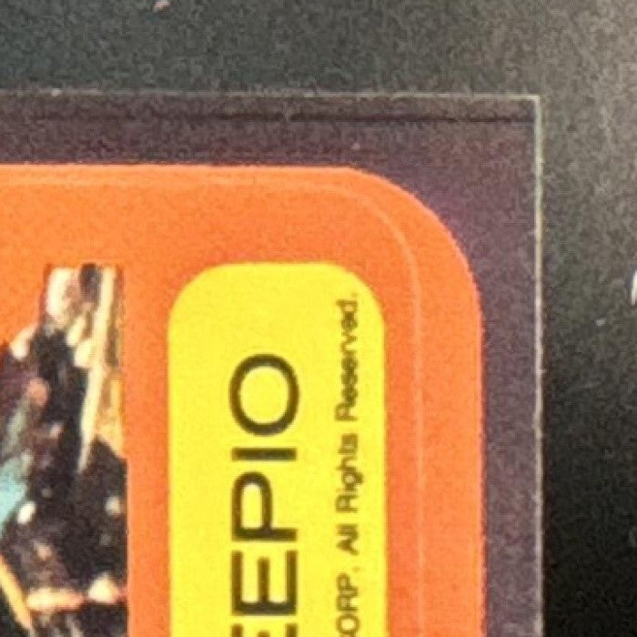 1977 Topps Star Wars See-Threepio Sticker #5 - Non-Sports Cards