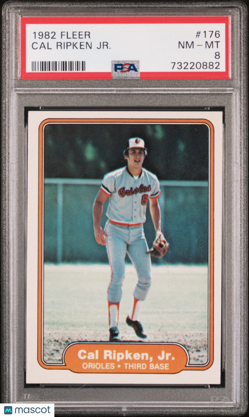 1982 Fleer Cal Ripken JR. #176 PSA 8 - Graded Sports Cards