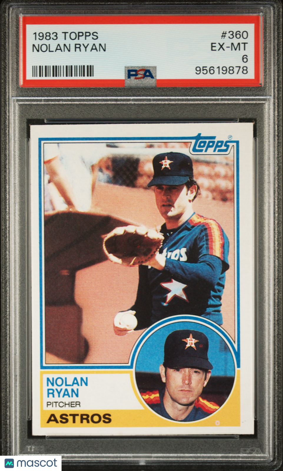 1983 Topps Nolan Ryan #360 PSA 6 Houston Astros - Graded Sports Cards