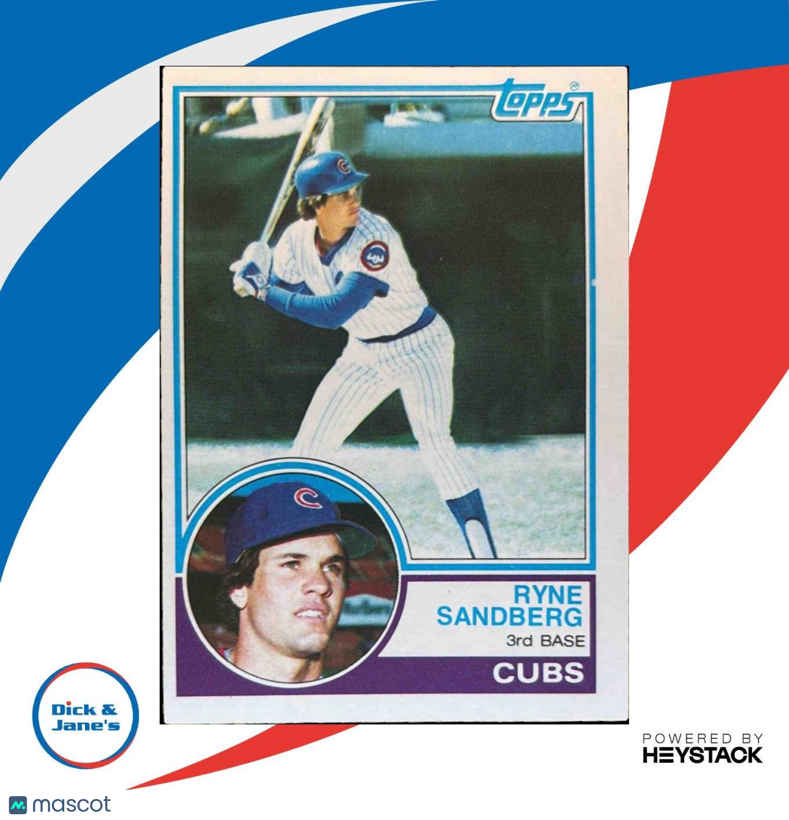 1983 Topps Ryne Sandberg #83 RC Chicago Cubs - Sports Cards