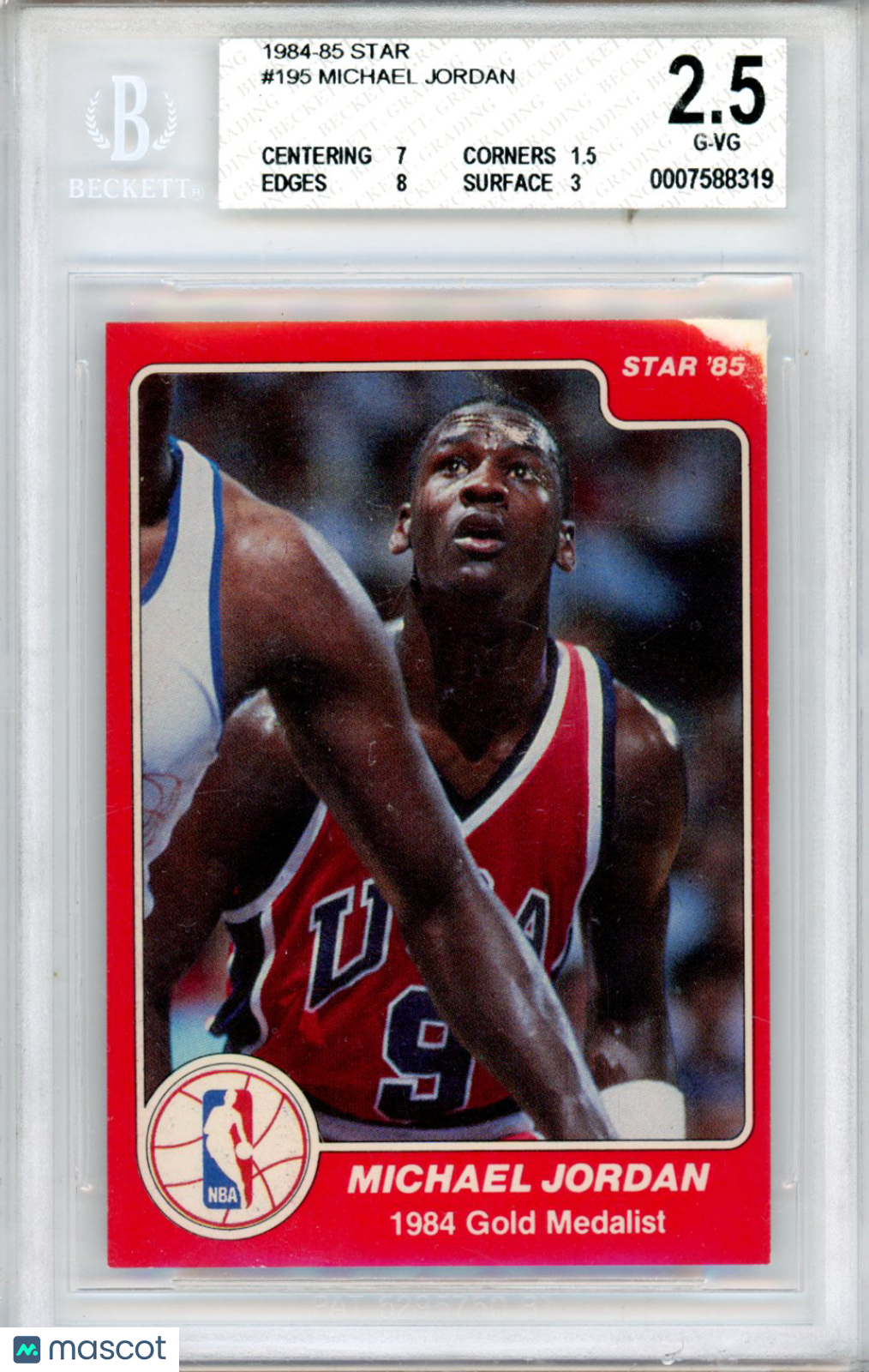 1984 Star Michael Jordan #195 BGS 2.5 - Graded Sports Cards