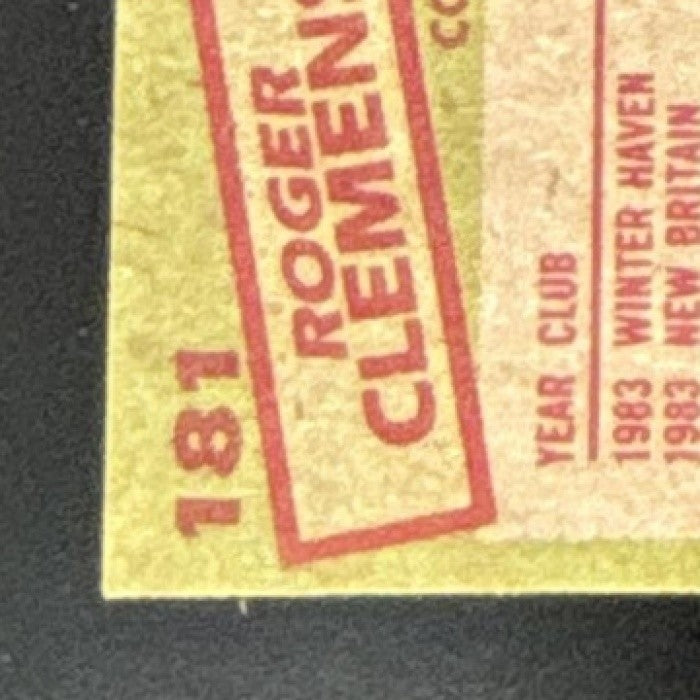 1985 Topps Roger Clemens #181 RC Boston Red Sox - Sports Cards