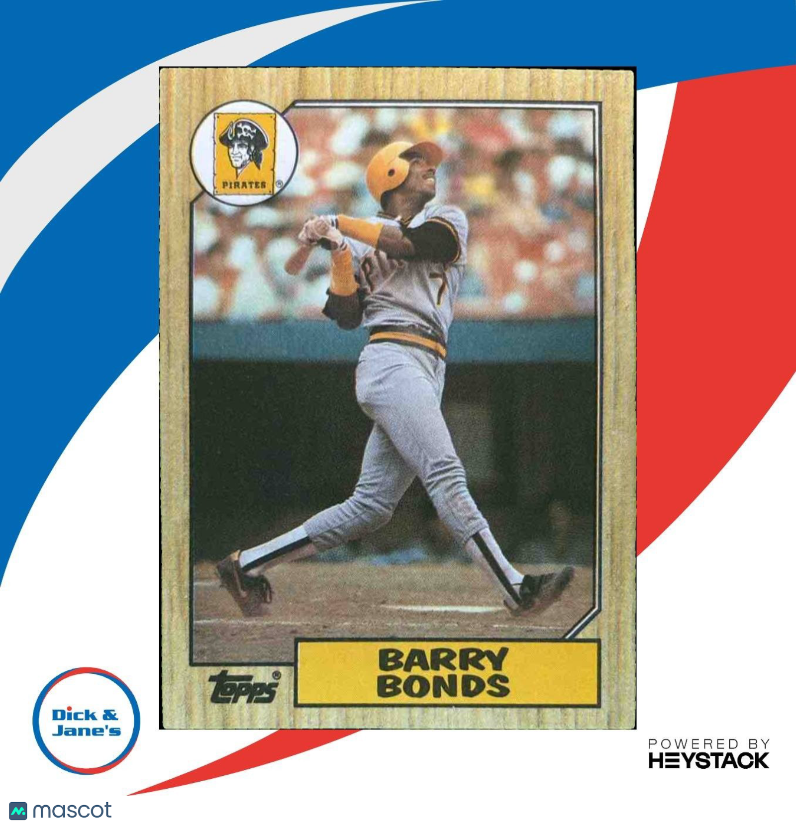 1987 Topps Barry Bonds #320 RC Pittsburgh Pirates - Sports Cards