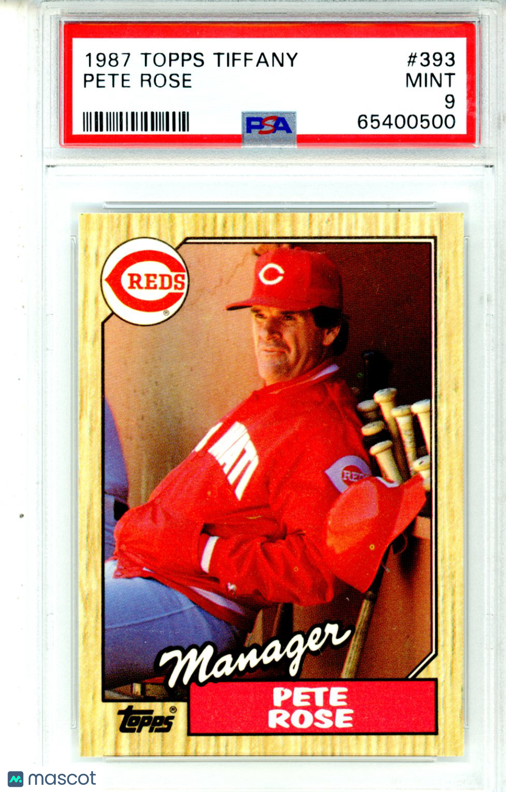 1987 Topps Tiffany Pete Rose #393 PSA 9 MINT Cincinnati Reds - Graded Sports Cards