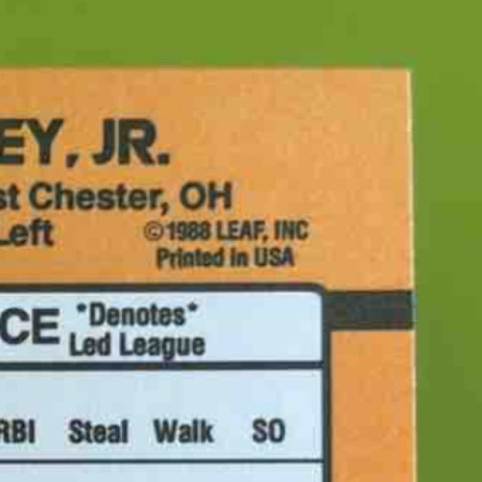 1989 Donruss Ken Griffey Jr. #33 RC Rated Rookie Seattle Mariners - Sports Cards