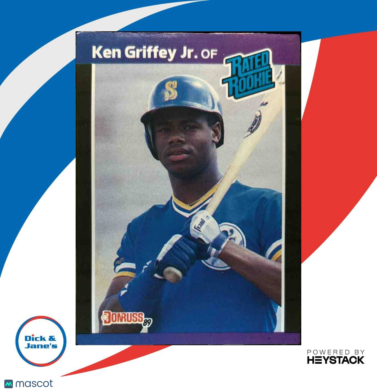 1989 Donruss Ken Griffey Jr. #33 RC Rated Rookie Seattle Mariners - Sports Cards
