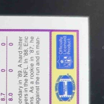 1989 Score Supplemental Eric Thomas #394S RC Cincinnati Bengals Buyback Stamped - Sports Cards