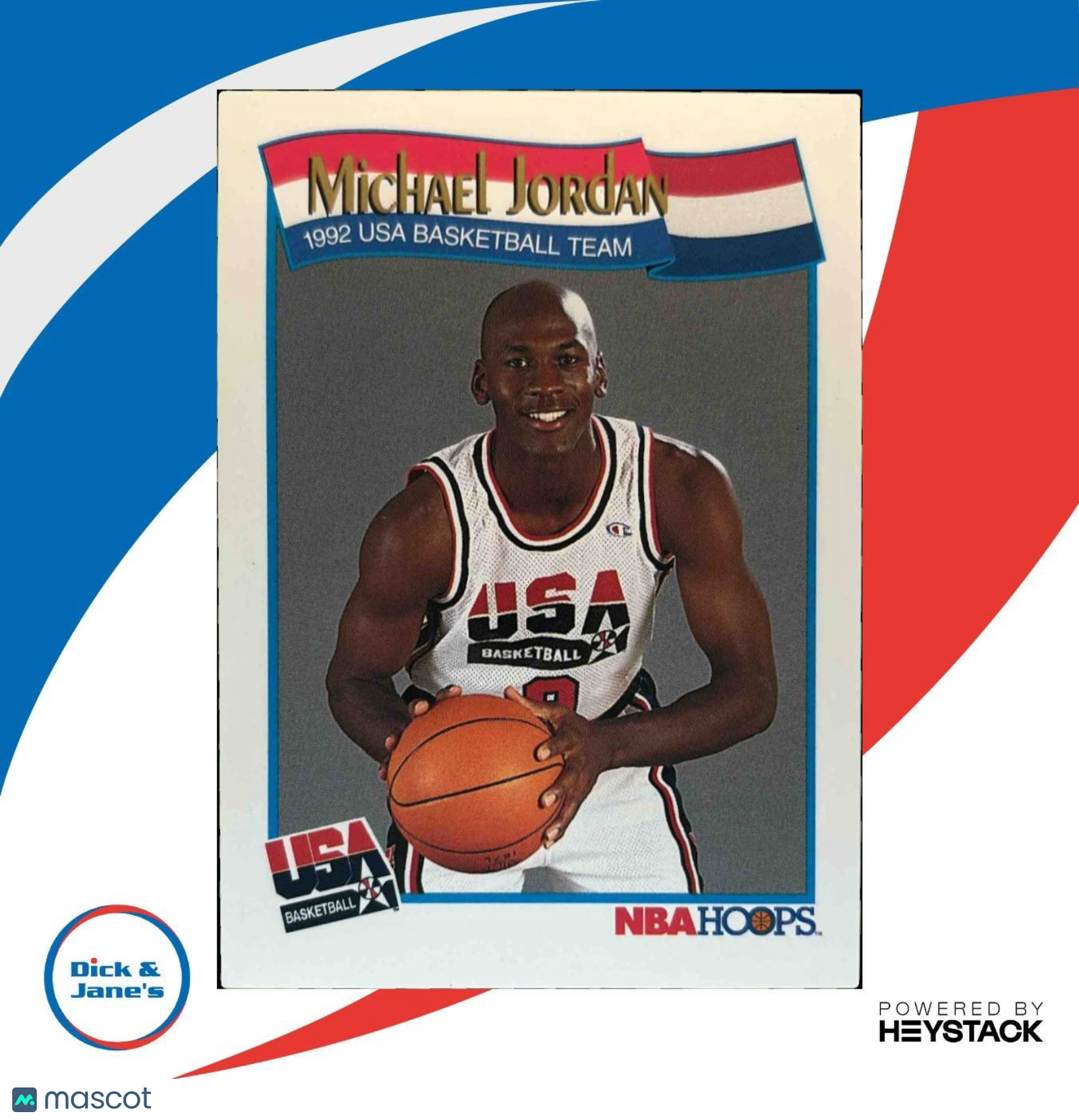 1991-92 Hoops Michael Jordan #579 USA - Sports Cards
