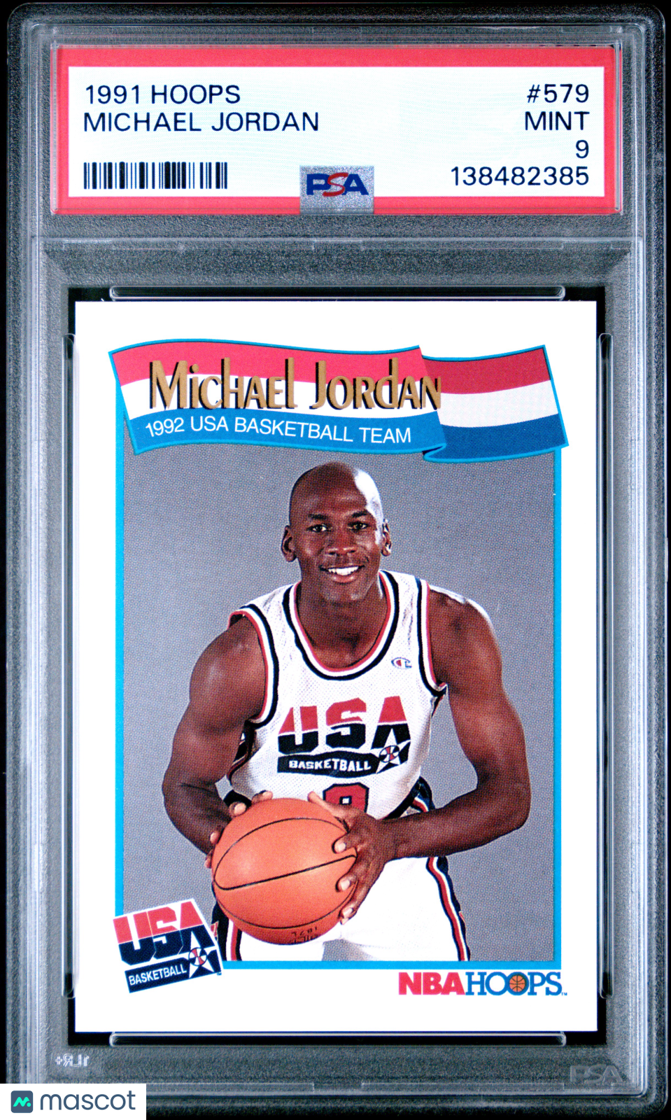 1991 Hoops Michael Jordan #579 PSA 9 - Graded Sports Cards
