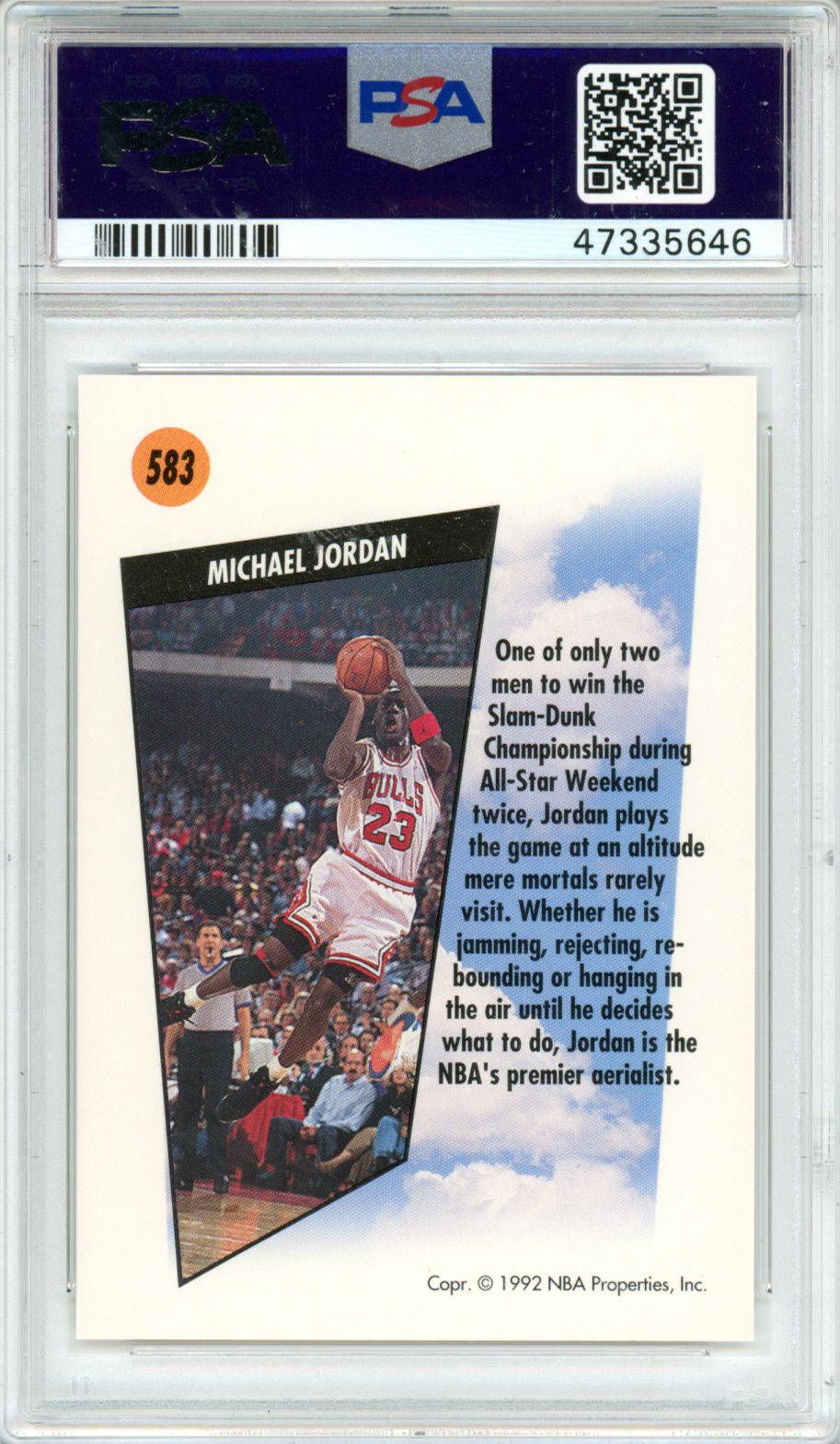 1991 Skybox Michael Jordan #583 PSA 9 - Graded Sports Cards