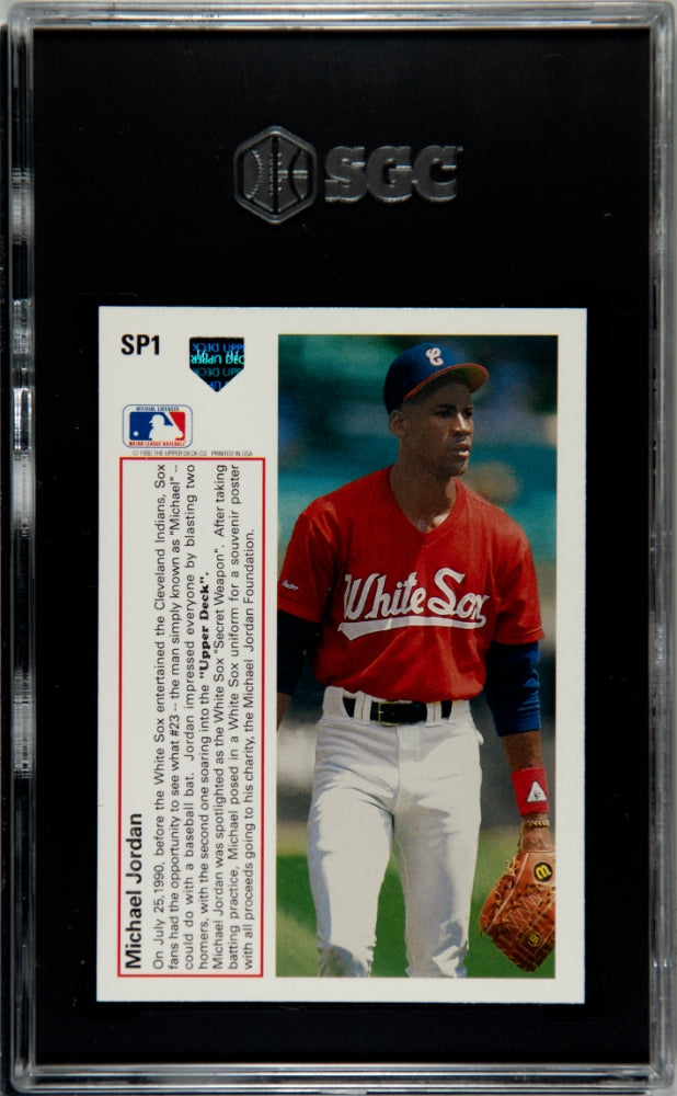 1991 Upper Deck Michael Jordan #SP1 SGC 9.5 MINT Chicago White Sox - Graded Sports Cards