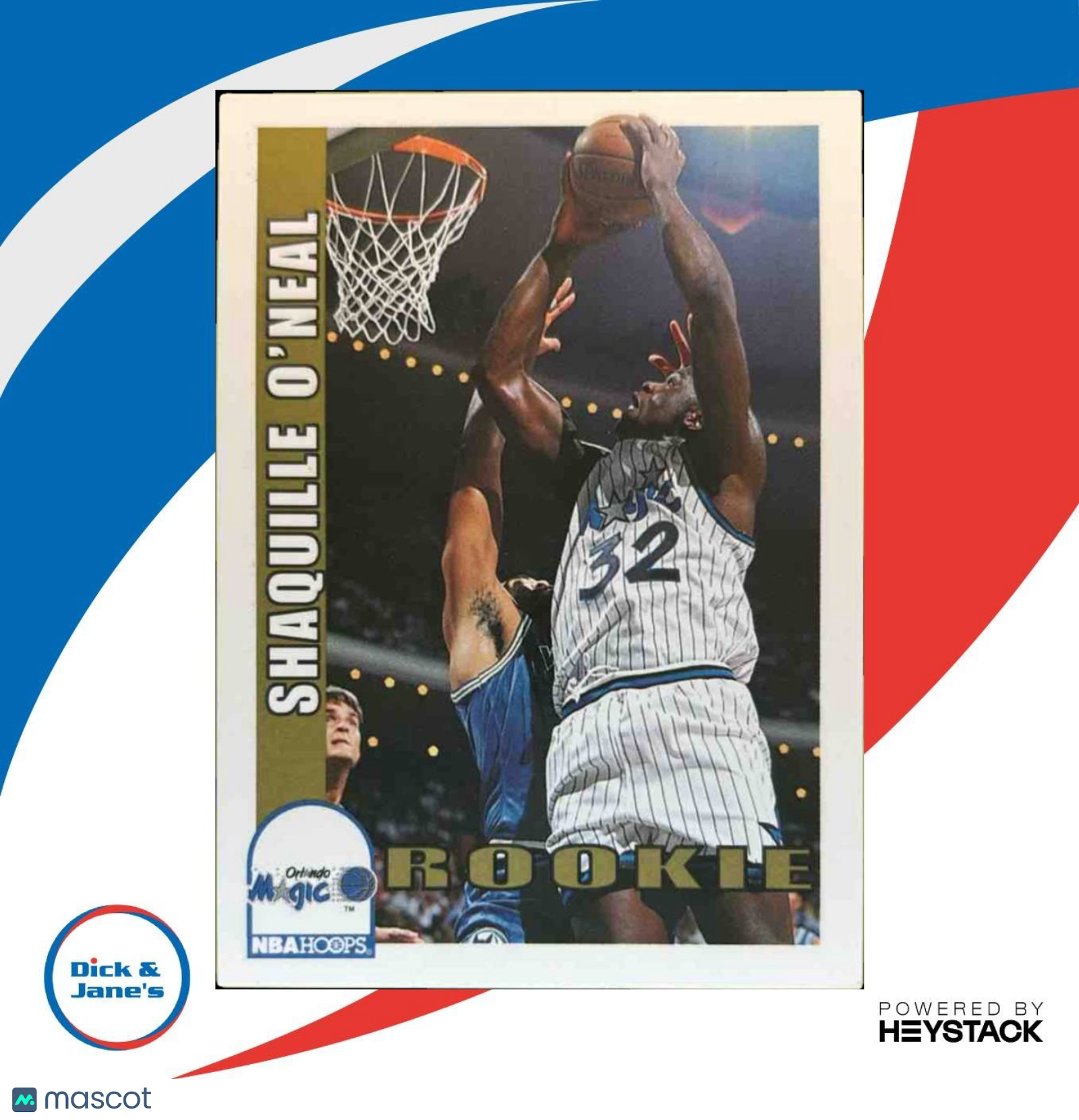 1992-93 Hoops Shaquille O’Neal #442 RC Orlando Magic - Sports Cards