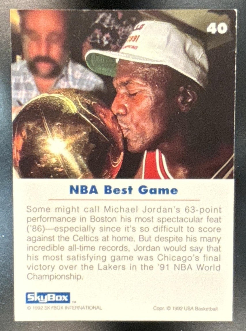 1992-93 Skybox USA Michael Jordan #40 - Sports Cards