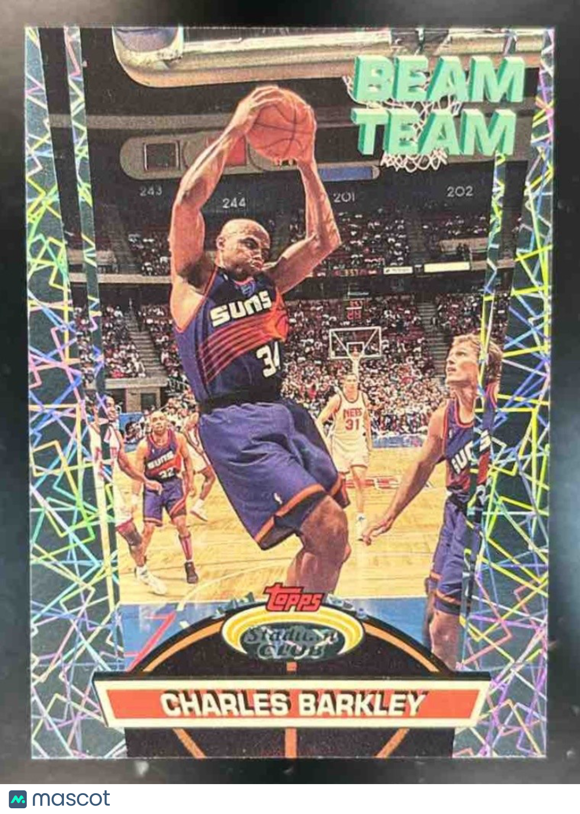 1992-93 Topps Stadium Club Charles Barkley Beam Team #15 Phoenix Suns - Sports Cards