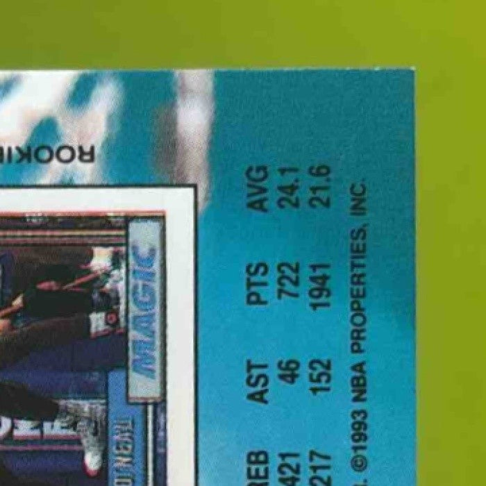 1992-93 Topps 93 Stadium Club Shaquille O’Neal #247 RC Orlando Magic - Sports Cards