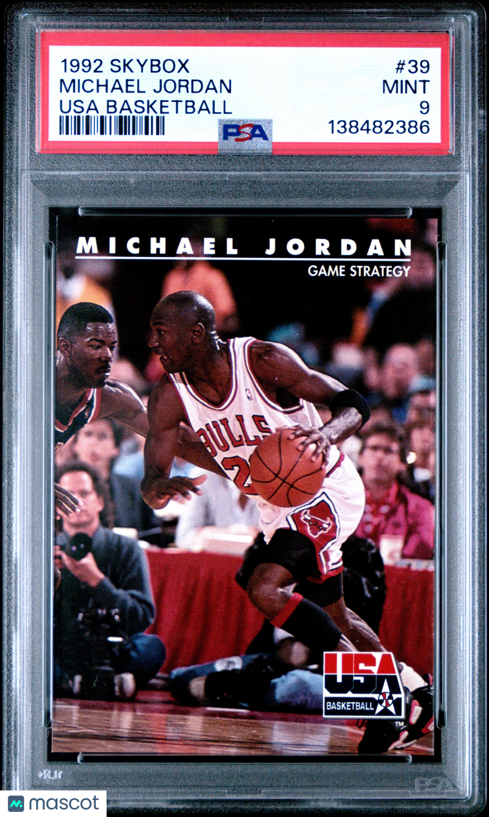 1992 Skybox Usa Basketball Michael Jordan #39 PSA 9 - Graded Sports Cards