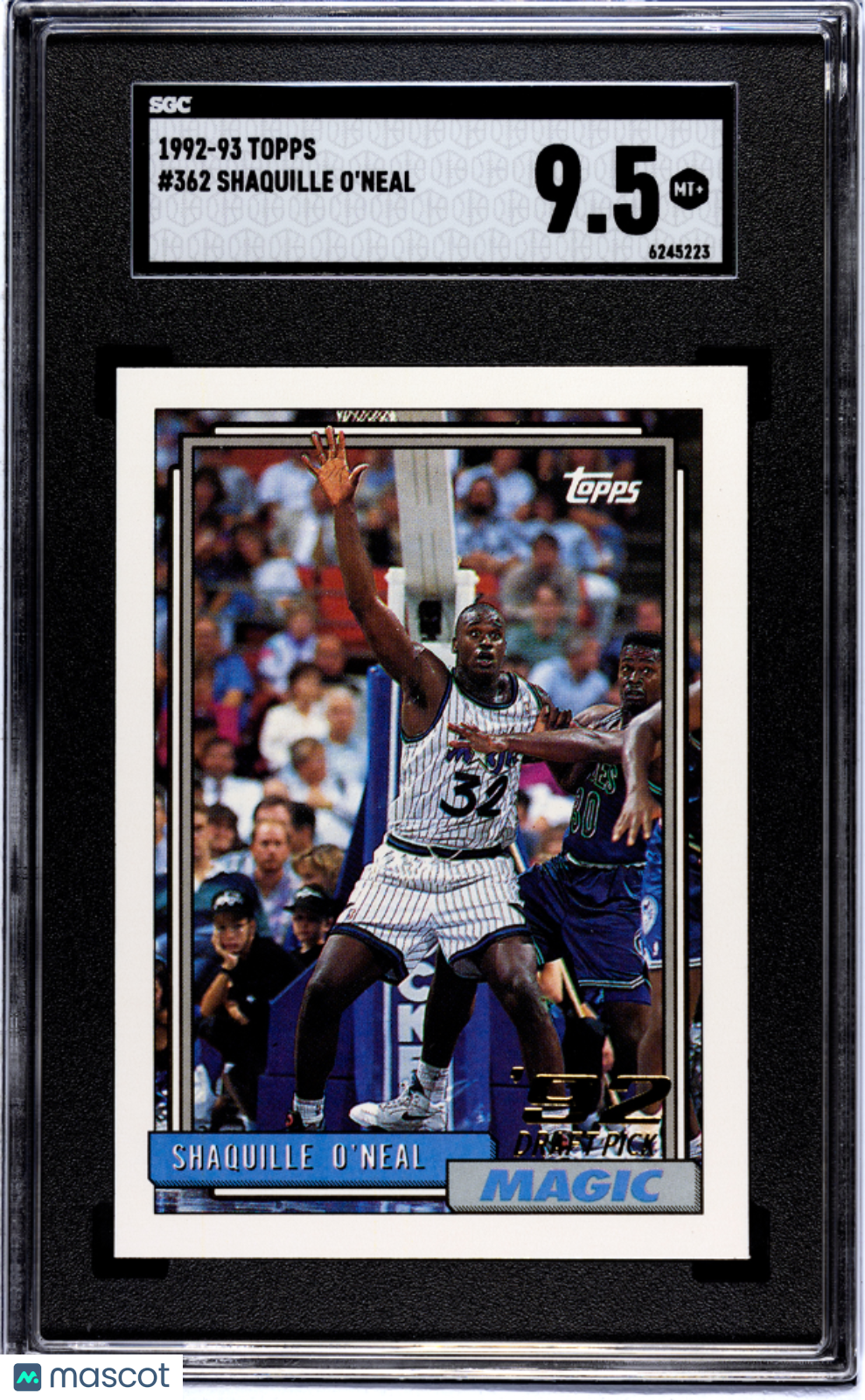 1992 Topps Shaquille O’Neal Rookie #362 SGC 9.5 - Graded Sports Cards