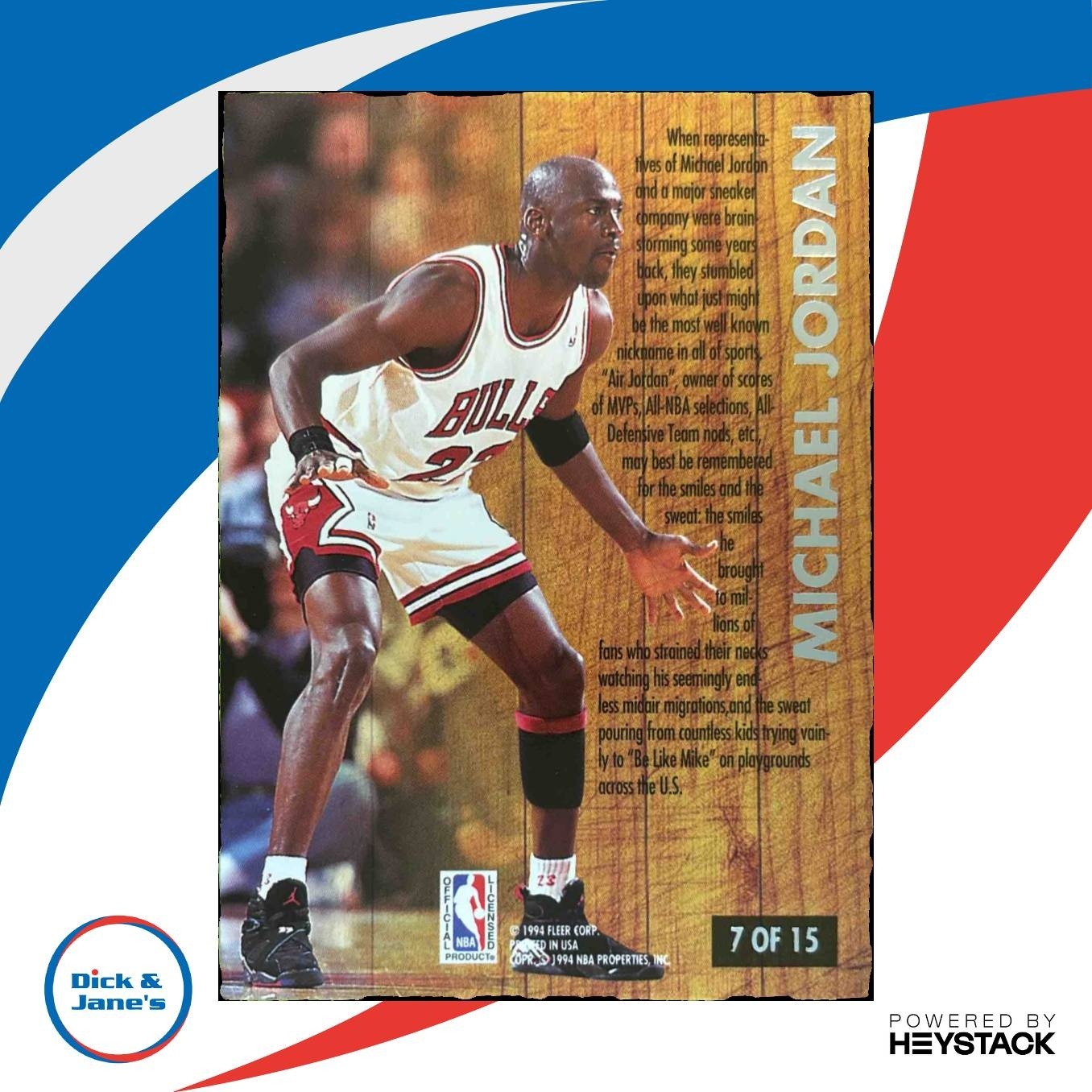 1993-94 Fleer Ultra Michael Jordan Famous Nicknames #7 Chicago Bulls - Sports Cards