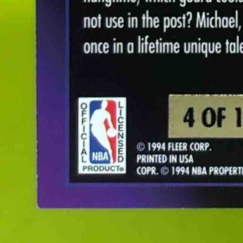 1993-94 Fleer Ultra Michael Jordan Inside Outside #4 Chicago Bulls - Sports Cards