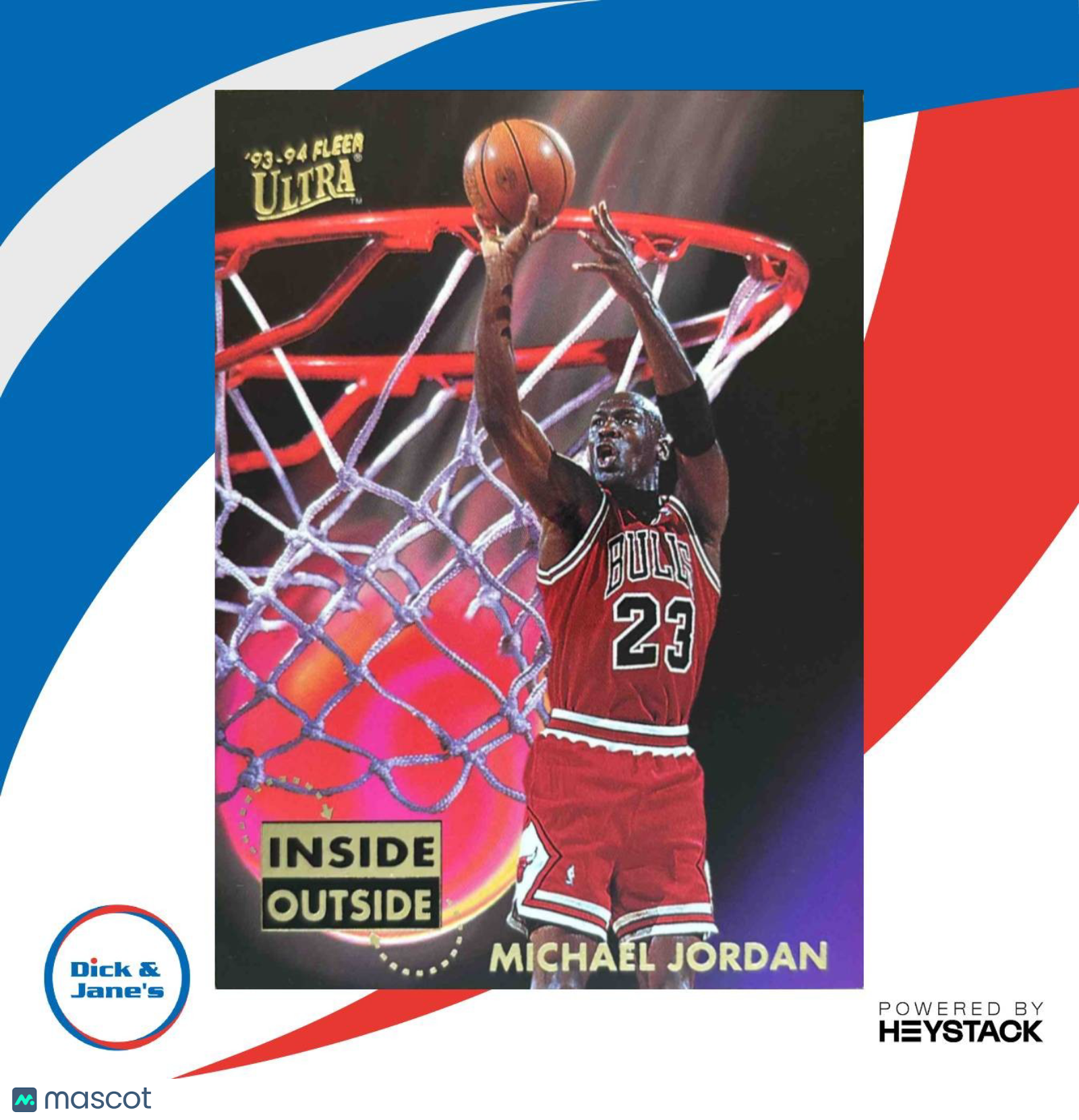 1993-94 Fleer Ultra Michael Jordan Inside Outside #4 Chicago Bulls - Sports Cards