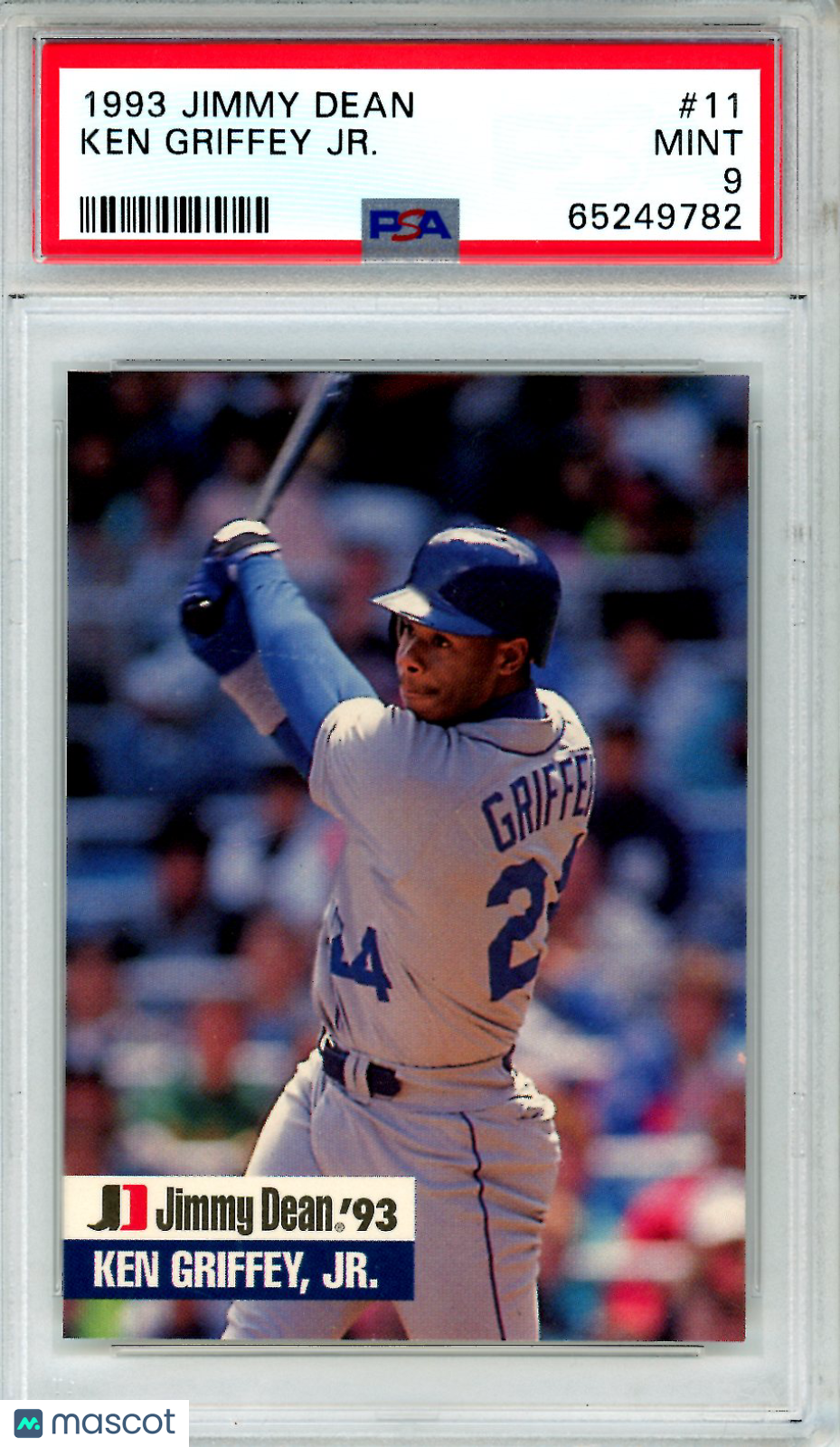 1993 Jimmy Dean Ken Griffey JR. #11 PSA 9 MINT Seattle Mariners - Graded Sports Cards