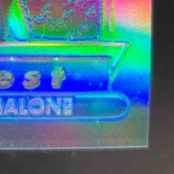 1994-95 Topps Finest Karl Malone Refractor #195 Utah Jazz - Sports Cards