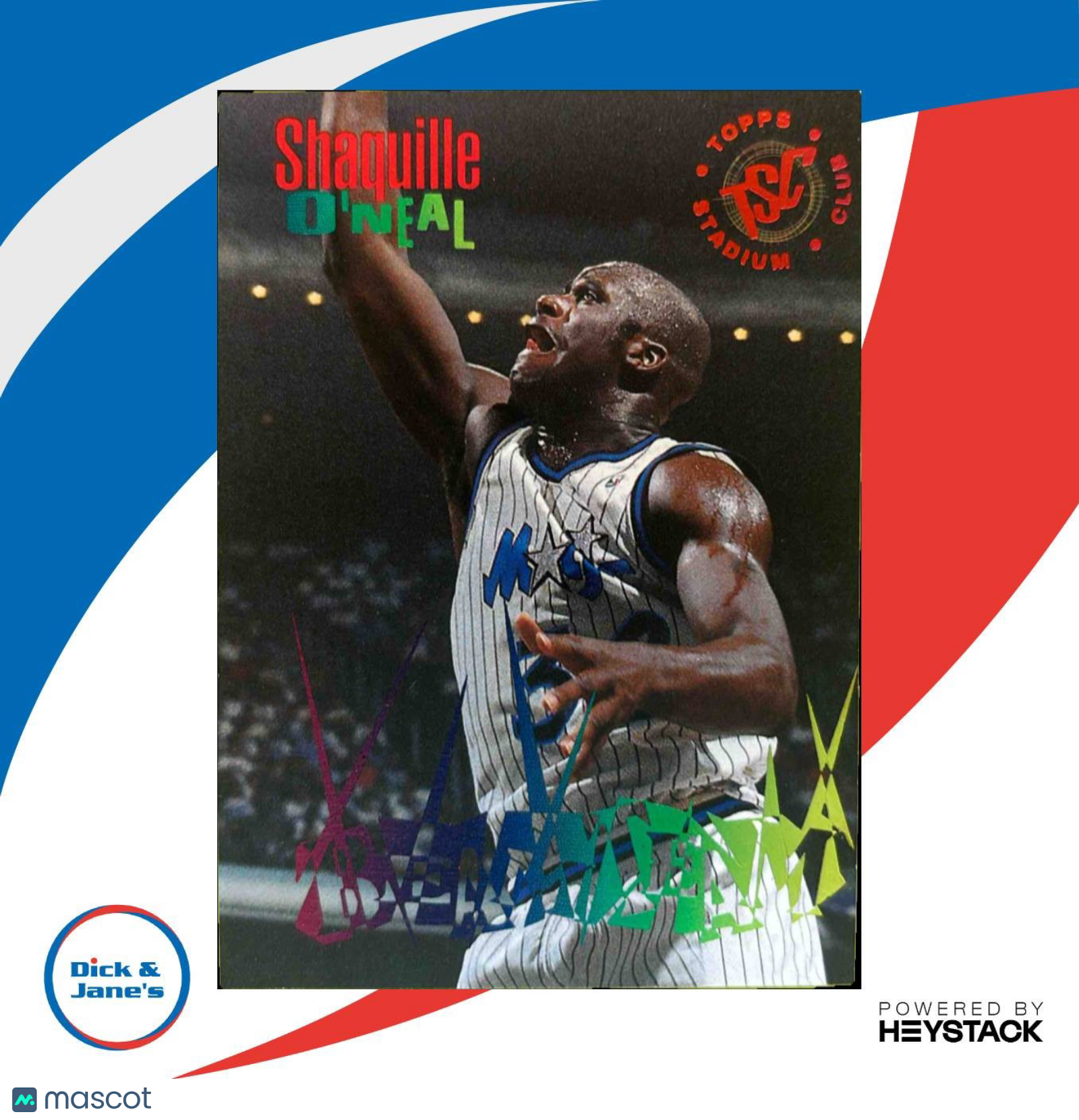 1994-95 Topps 95 Stadium Club Shaquille O’Neal Beam Team #19 Orlando Magic - Sports Cards