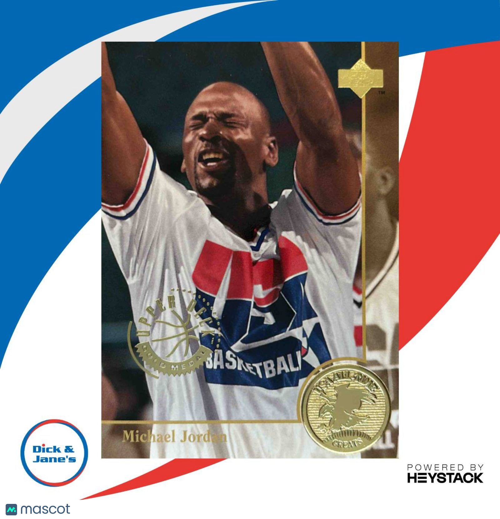 1994-95 Upper Deck USA Michael Jordan Gold Medal #85 - Sports Cards