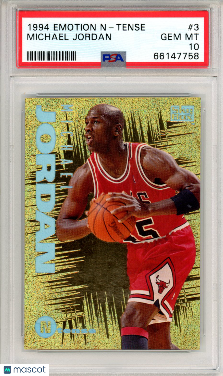 1994 E-Motion N-Tense Michael Jordan #3 PSA 10 - Graded Sports Cards