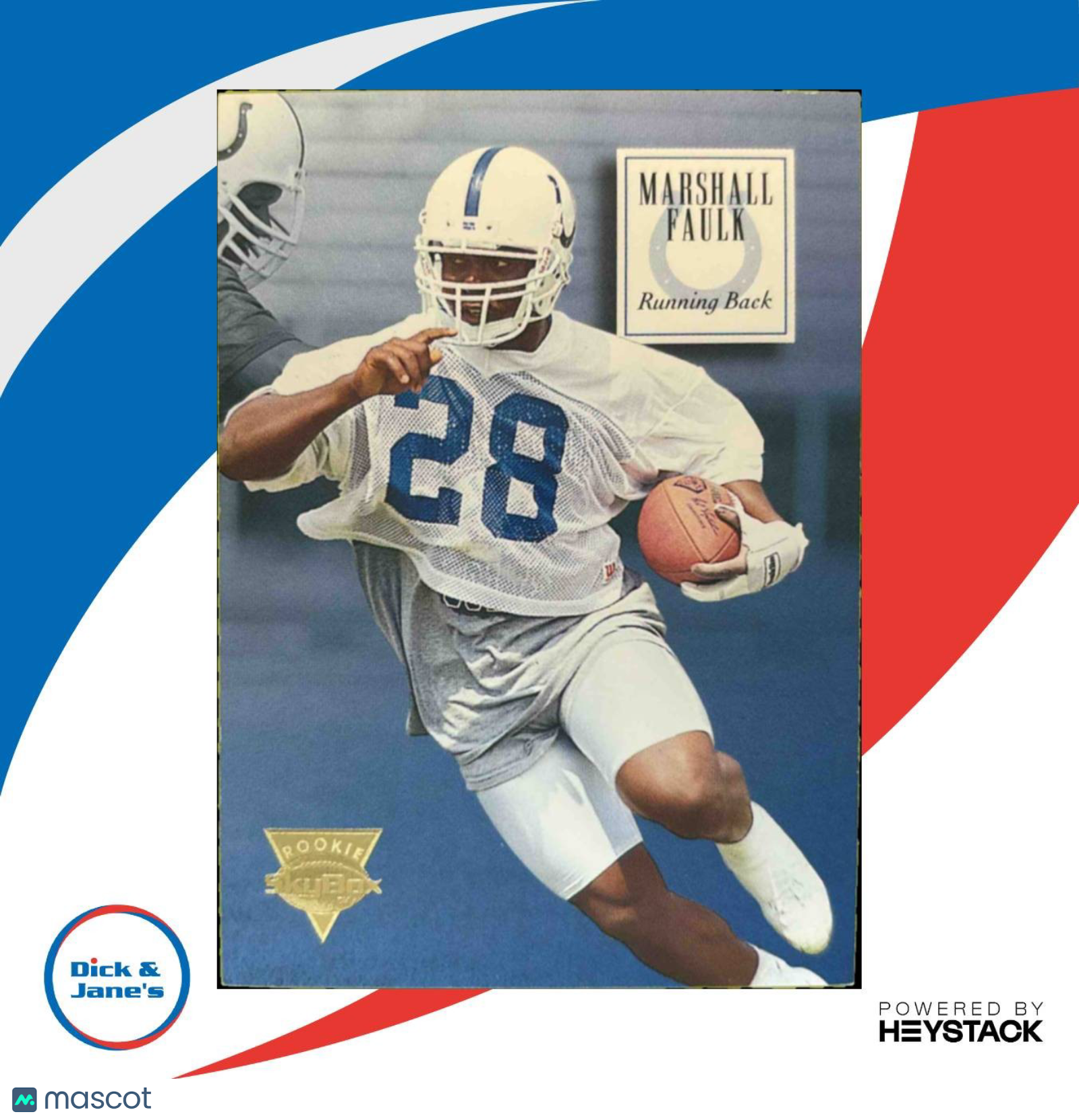 1994 Skybox Premium Marshall Faulk #158 RC Indianapolis Colts - Sports Cards