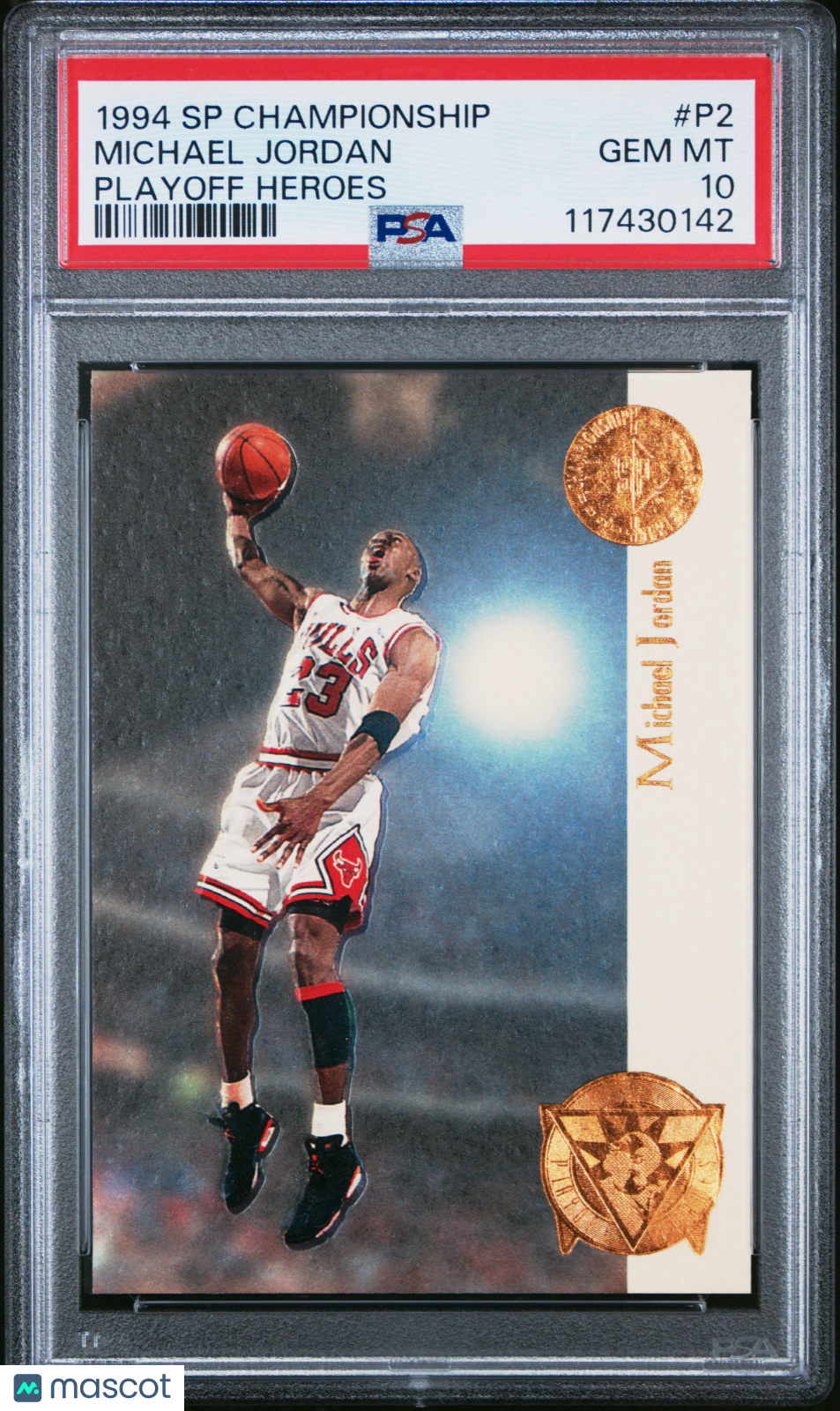 1994 SP Championship Playoff Heroes Michael Jordan PSA 10 GEM MINT Chicago Bulls - Graded Sports Cards