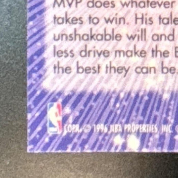 1995-96 Fleer Flair Michael Jordan New Heights EX (CREASE ON BACK) #4 Bulls - Sports Cards
