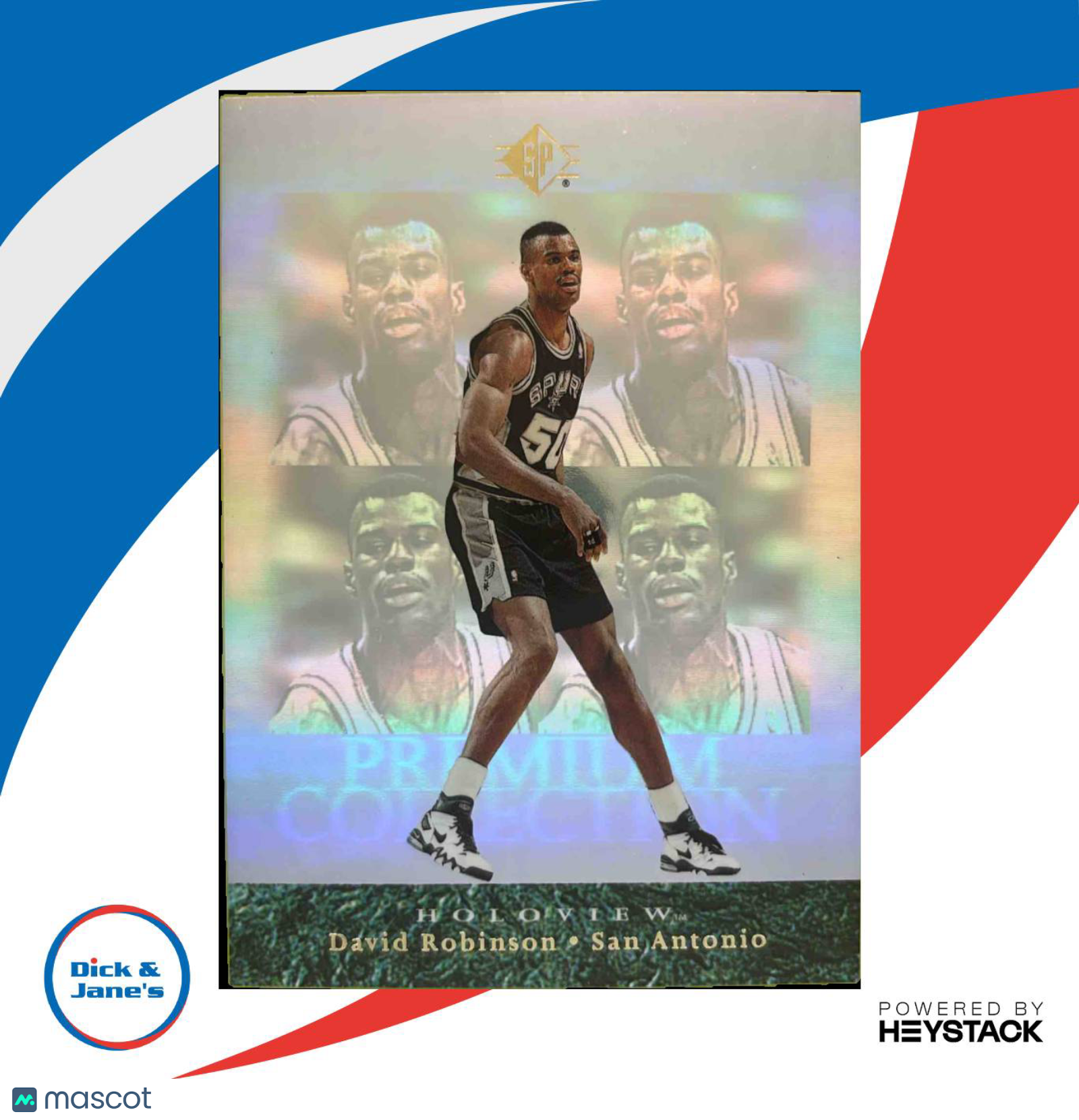 1995-96 SP David Robinson Premium Collection Holoview #33 San Antonio Spurs - Sports Cards