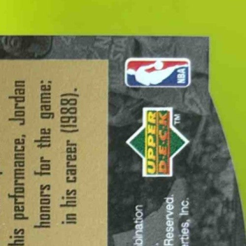 1995-96 SP Michael Jordan All Stars Gold #AS2 Chicago Bulls - Sports Cards