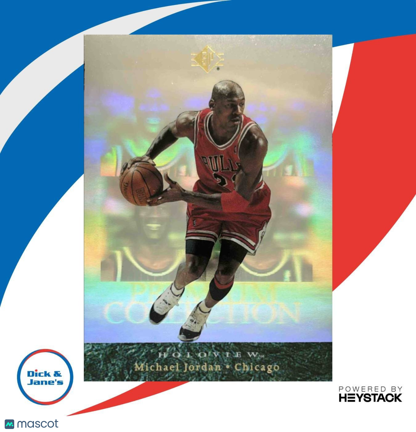 1995-96 SP Michael Jordan Premium Collection Holoview #5 Chicago Bulls - Sports Cards