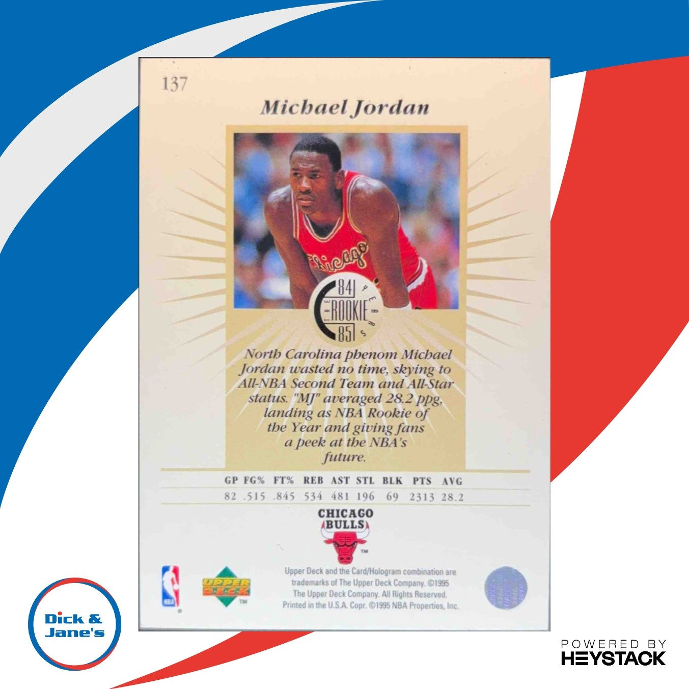 1995-96 Upper Deck Michael Jordan Electric Court #137 Chicago Bulls - Sports Cards