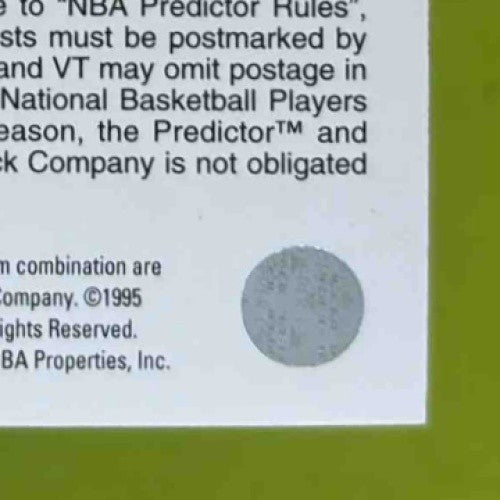 1995-96 Upper Deck Michael Jordan Predictors: Player of the Week Chicago Bulls - Sports Cards