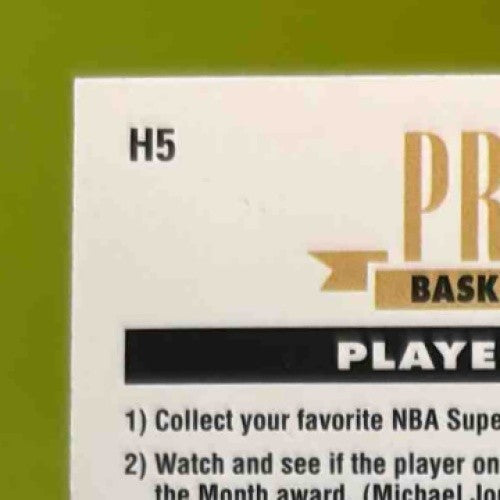 1995-96 Upper Deck Michael Jordan Predictors: Player of the Week Chicago Bulls - Sports Cards