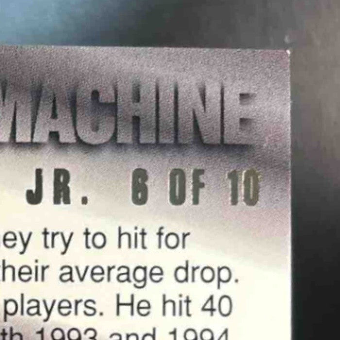 1995 Fleer Ultra Ken Griffey Jr. Hitting Machines #6 Seattle Mariners - Sports Cards