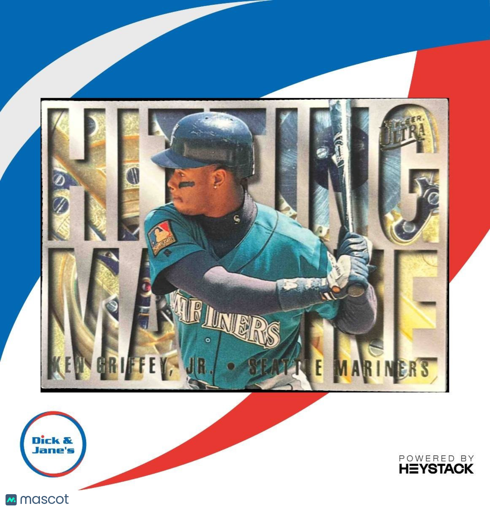 1995 Fleer Ultra Ken Griffey Jr. Hitting Machines #6 Seattle Mariners - Sports Cards