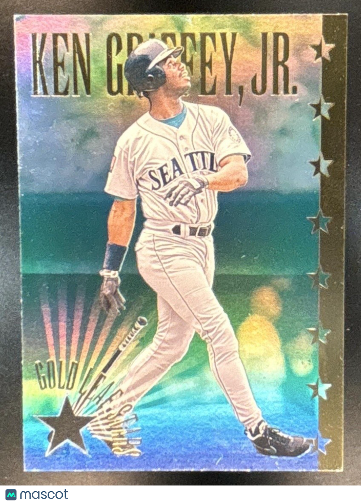 1995 Leaf Ken Griffey Jr. Gold Stars /10000 #4 Seattle Mariners - Sports Cards