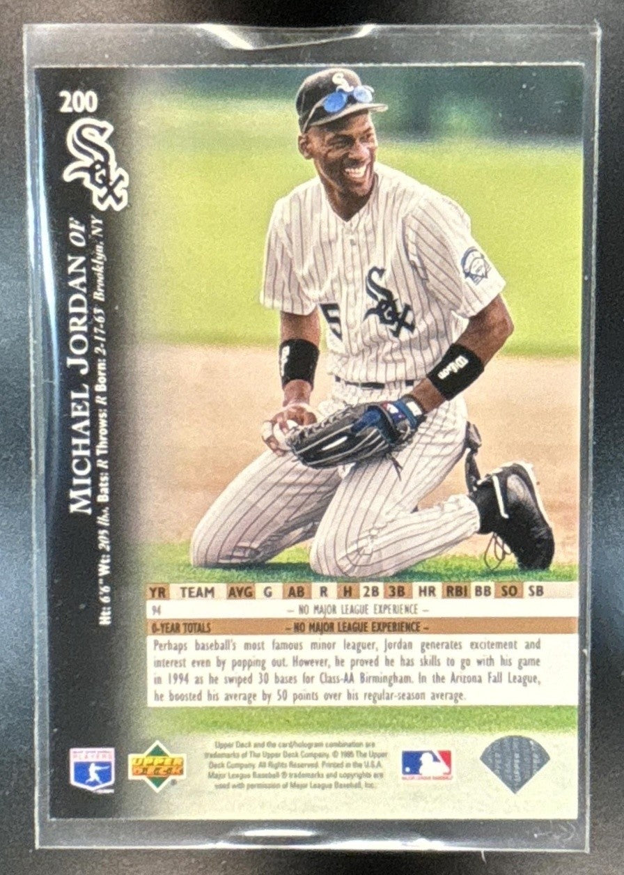 1995 Upper Deck Michael Jordan #200 Chicago White Sox - Sports Cards