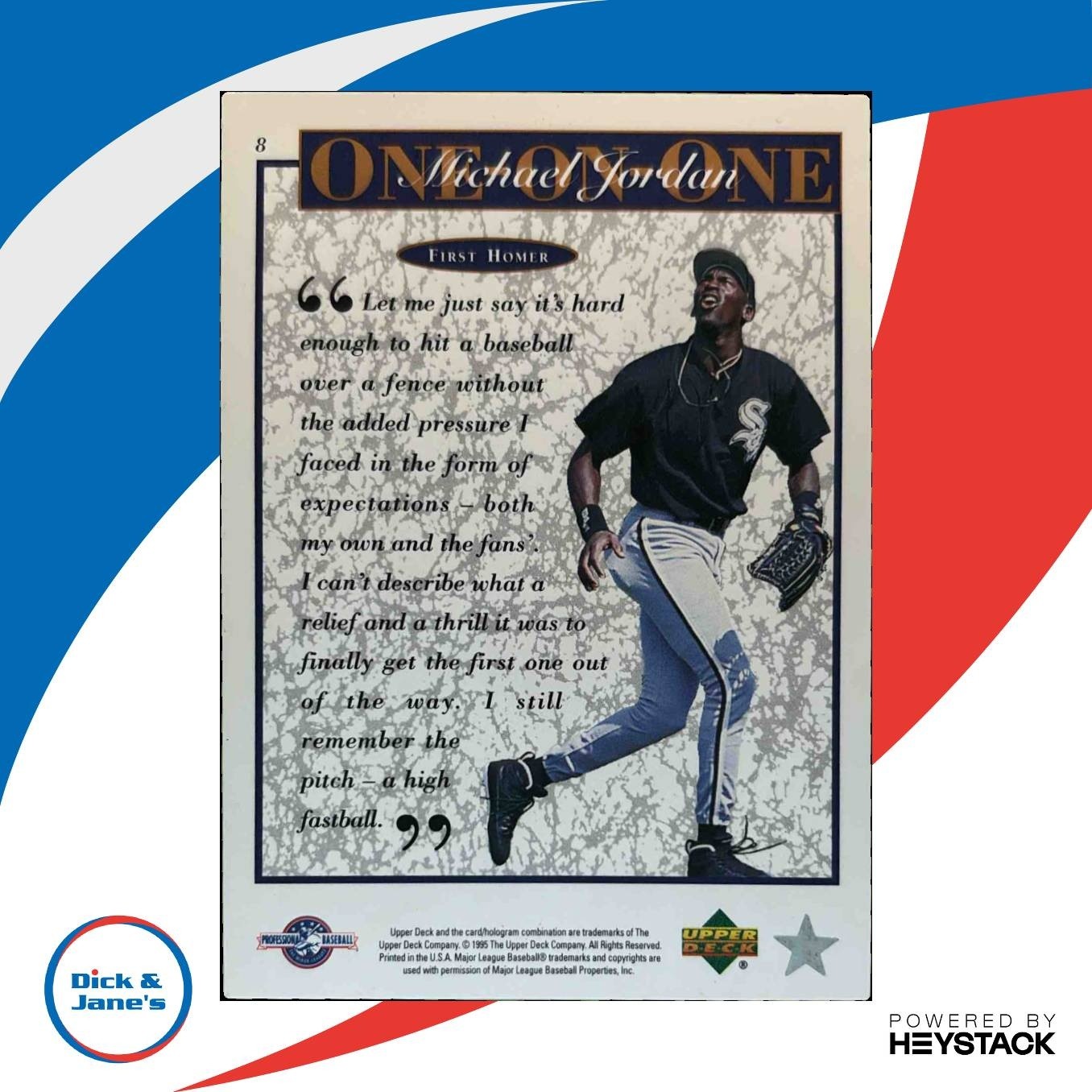 1995 Upper Deck Minor League Michael Jordan One On #8 - Sports Cards